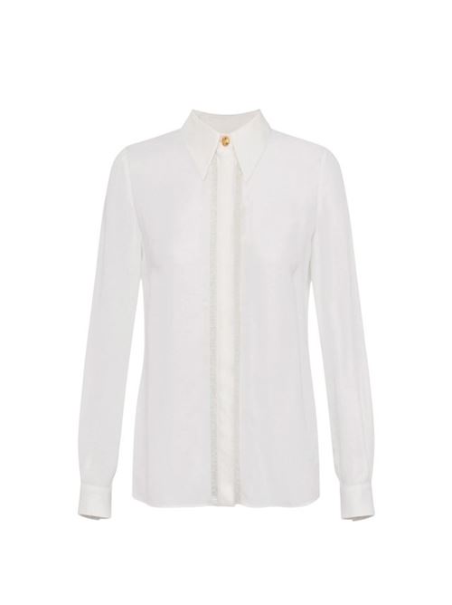 Georgette shirt with lettering bands ELISABETTA FRANCHI | CA05451E2.360